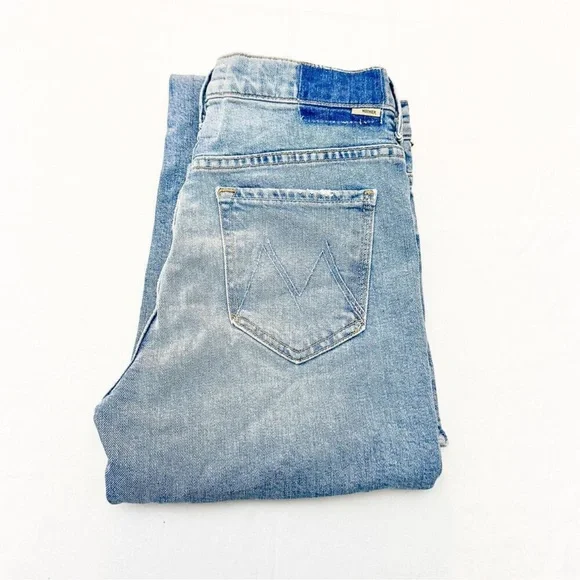 MOTHER Stunner Cruiser Light Blue Vintage-Inspired Denim Jeans - Picture 7 of 9